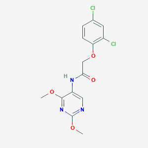 molecular formula C14H13Cl2N3O4 B2494633 2-(2,4-dichlorophenoxy)-N-(2,4-dimethoxypyrimidin-5-yl)acetamide CAS No. 1797659-08-5
