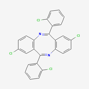 molecular formula C26H14Cl4N2 B2494649 2,8-Dichloro-6,12-bis(2-chlorophenyl)benzo[c][1,5]benzodiazocine CAS No. 6081-35-2