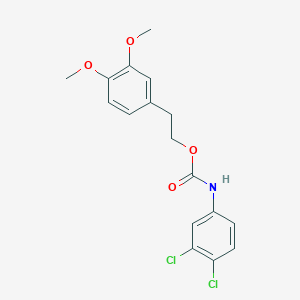 molecular formula C17H17Cl2NO4 B249465 2-(3,4-Dimethoxyphenyl)ethyl (3,4-dichlorophenyl)carbamate 