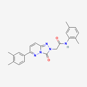molecular formula C23H23N5O2 B2494667 N-(2,5-dimethylphenyl)-2-(6-(3,4-dimethylphenyl)-3-oxo-[1,2,4]triazolo[4,3-b]pyridazin-2(3H)-yl)acetamide CAS No. 1251604-06-4