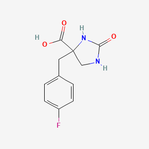 4-[(4-Fluorophenyl)methyl]-2-oxoimidazolidine-4-carboxylic acid