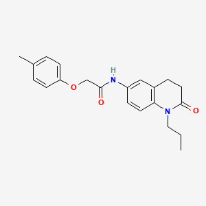 molecular formula C21H24N2O3 B2494721 N-(2-oxo-1-propyl-1,2,3,4-tetrahydroquinolin-6-yl)-2-(p-tolyloxy)acetamide CAS No. 951505-50-3