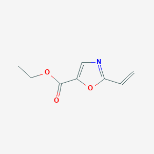 molecular formula C8H9NO3 B2494724 Ethyl 2-vinyloxazole-5-carboxylate CAS No. 1257266-93-5