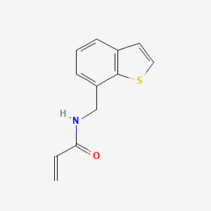 molecular formula C12H11NOS B2494735 N-(1-Benzothiophen-7-ylmethyl)prop-2-enamide CAS No. 2411243-42-8