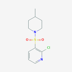 2-Chloro-3-[(4-methylpiperidin-1-yl)sulfonyl]pyridine