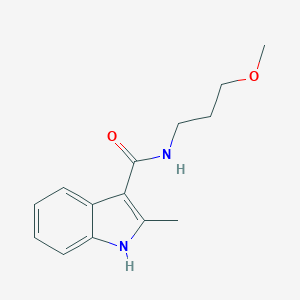 molecular formula C14H18N2O2 B249475 N-(3-methoxypropyl)-2-methyl-1H-indole-3-carboxamide 