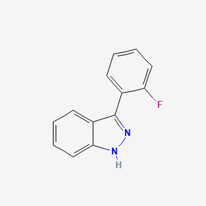 molecular formula C13H9FN2 B2494753 3-(2-氟苯基)-1H-吲唑 CAS No. 1524223-86-6