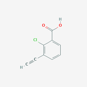 molecular formula C9H5ClO2 B2494756 2-氯-3-乙炔基苯甲酸 CAS No. 2503208-24-8