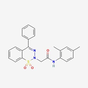 N-(2,4-dimethylphenyl)-2-(1,1-dioxido-4-phenyl-2H-benzo[e][1,2,3]thiadiazin-2-yl)acetamide