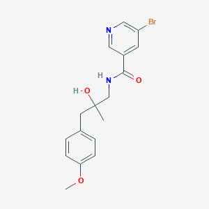 molecular formula C17H19BrN2O3 B2494760 5-bromo-N-(2-hydroxy-3-(4-methoxyphenyl)-2-methylpropyl)nicotinamide CAS No. 1798488-74-0