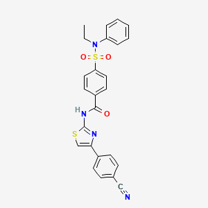 N-[4-(4-cyanophenyl)-1,3-thiazol-2-yl]-4-[ethyl(phenyl)sulfamoyl]benzamide