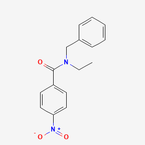 molecular formula C16H16N2O3 B2494768 N-benzyl-N-ethyl-4-nitrobenzamide CAS No. 349396-05-0