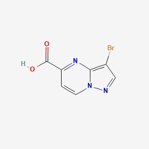 molecular formula C7H4BrN3O2 B2494769 3-溴吡唑并[1,5-a]嘧啶-5-甲酸 CAS No. 619306-85-3