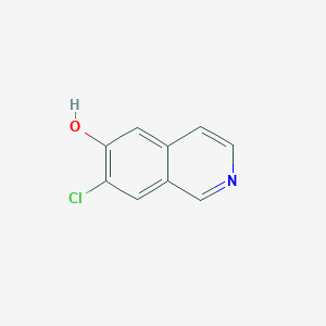 molecular formula C9H6ClNO B2494773 7-氯异喹啉-6-酚 CAS No. 2445792-66-3