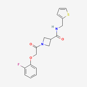 1-(2-(2-fluorophenoxy)acetyl)-N-(thiophen-2-ylmethyl)azetidine-3-carboxamide