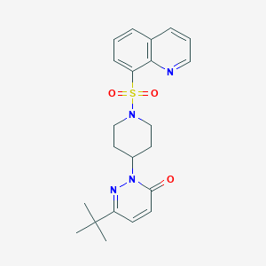 6-Tert-butyl-2-(1-quinolin-8-ylsulfonylpiperidin-4-yl)pyridazin-3-one