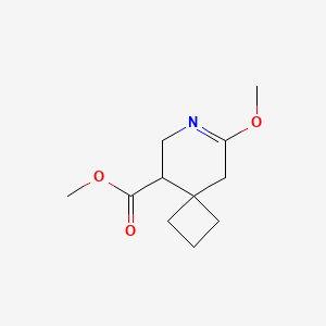 molecular formula C11H17NO3 B2494811 Methyl 8-methoxy-7-azaspiro[3.5]non-7-ene-5-carboxylate CAS No. 2241130-93-6