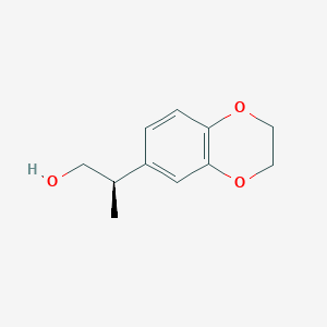 molecular formula C11H14O3 B2494820 (2R)-2-(2,3-Dihydro-1,4-benzodioxin-6-yl)propan-1-ol CAS No. 2248210-24-2