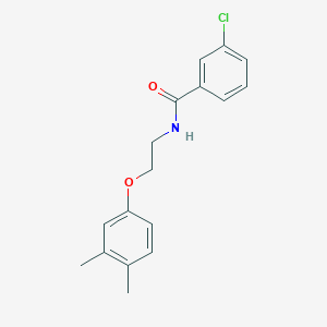 molecular formula C17H18ClNO2 B249483 3-chloro-N-[2-(3,4-dimethylphenoxy)ethyl]benzamide 