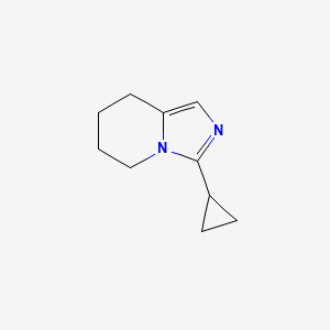 molecular formula C10H14N2 B2494832 3-cyclopropyl-5H,6H,7H,8H-imidazo[1,5-a]pyridine CAS No. 1896638-48-4