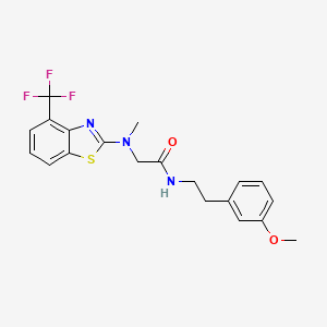 N-(3-methoxyphenethyl)-2-(methyl(4-(trifluoromethyl)benzo[d]thiazol-2-yl)amino)acetamide