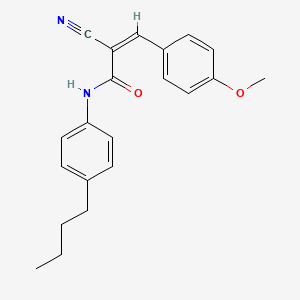 (Z)-N-(4-butylphenyl)-2-cyano-3-(4-methoxyphenyl)prop-2-enamide