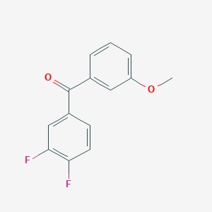 molecular formula C14H10F2O2 B2494856 (3,4-Difluorophenyl)(3-methoxyphenyl)methanone CAS No. 845780-97-4