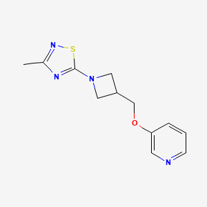 3-Methyl-5-[3-(pyridin-3-yloxymethyl)azetidin-1-yl]-1,2,4-thiadiazole