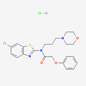 N-(6-chlorobenzo[d]thiazol-2-yl)-N-(3-morpholinopropyl)-2-phenoxyacetamide hydrochloride