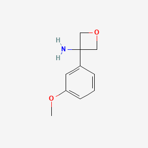 molecular formula C10H13NO2 B2494869 3-(3-Methoxyphenyl)oxetan-3-amine CAS No. 1332765-95-3; 1332920-67-8