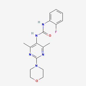 1-(4,6-Dimethyl-2-morpholinopyrimidin-5-yl)-3-(2-fluorophenyl)urea