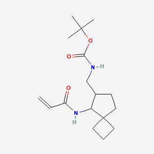 Tert-butyl N-[[8-(prop-2-enoylamino)spiro[3.4]octan-7-yl]methyl]carbamate