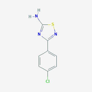 molecular formula C8H6ClN3S B024949 3-(4-氯苯基)-1,2,4-噻二唑-5-胺 CAS No. 19922-07-7