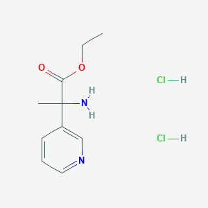 Ethyl 2-amino-2-(pyridin-3-yl)propanoate dihydrochloride