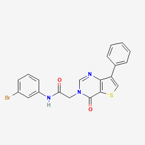 N-(3-bromophenyl)-2-(4-oxo-7-phenylthieno[3,2-d]pyrimidin-3(4H)-yl)acetamide