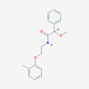 molecular formula C18H21NO3 B249492 2-methoxy-N-[2-(2-methylphenoxy)ethyl]-2-phenylacetamide 