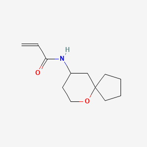 molecular formula C12H19NO2 B2494950 N-(6-Oxaspiro[4.5]decan-9-yl)prop-2-enamide CAS No. 2196090-82-9