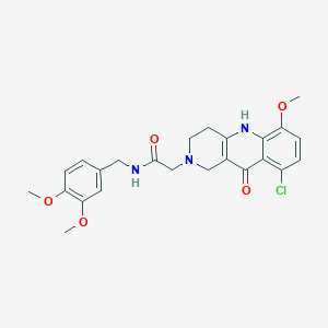 molecular formula C24H26ClN3O5 B2494956 N-{1-[(1-ethyl-1H-pyrazol-3-yl)carbonyl]piperidin-4-yl}-4-methylbenzenesulfonamide CAS No. 1115912-07-6