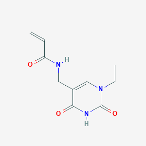 molecular formula C10H13N3O3 B2494959 N-[(1-Ethyl-2,4-dioxopyrimidin-5-yl)methyl]prop-2-enamide CAS No. 2305452-53-1
