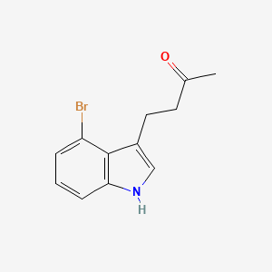 molecular formula C12H12BrNO B2494965 4-(4-Bromo-1H-indole-3-yl)-2-butanone CAS No. 864683-84-1