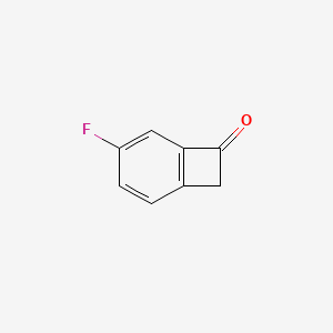 molecular formula C8H5FO B2495036 5-Fluorobenzocyclobutene-1(2H)-one CAS No. 409060-44-2