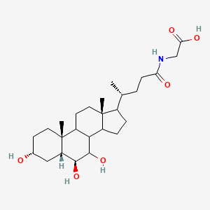 molecular formula C26H43NO6 B2495132 2-((4R)-4-((3R,5R,6S,7R,10R,13R)-3,6,7-三羟基-10,13-二甲基十六环十氢-1H-环戊[A]苯并蒽-17-基)戊酰胺)乙酸 CAS No. 66225-78-3