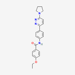 B2495134 4-ethoxy-N-(4-(6-(pyrrolidin-1-yl)pyridazin-3-yl)phenyl)benzamide CAS No. 899745-87-0