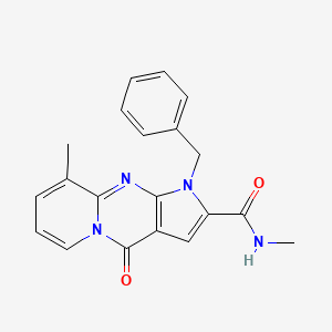 B2495135 1-benzyl-N,9-dimethyl-4-oxo-1,4-dihydropyrido[1,2-a]pyrrolo[2,3-d]pyrimidine-2-carboxamide CAS No. 900264-91-7