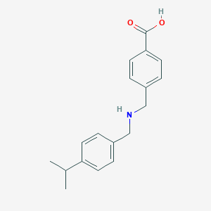 molecular formula C18H21NO2 B249514 4-{[(4-Isopropylbenzyl)amino]methyl}benzoic acid 
