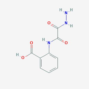 molecular formula C9H9N3O4 B2495154 2-{[Hydrazinyl(oxo)acetyl]amino}benzoic acid CAS No. 72117-60-3