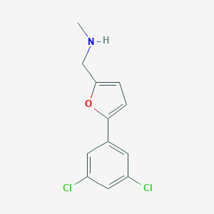 molecular formula C12H11Cl2NO B249516 1-[5-(3,5-dichlorophenyl)furan-2-yl]-N-methylmethanamine 