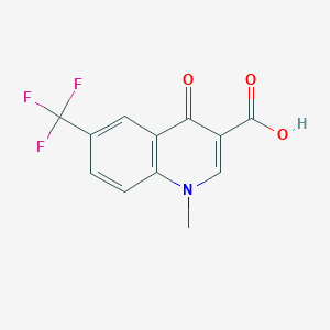 molecular formula C12H8F3NO3 B2495209 1-Methyl-4-oxo-6-(trifluoromethyl)-1,4-dihydroquinoline-3-carboxylic acid CAS No. 1217071-29-8