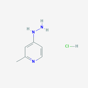 molecular formula C6H10ClN3 B2495212 4-氢肼基-2-甲基吡啶盐酸盐 CAS No. 1274887-18-1