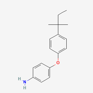 molecular formula C17H21NO B2495218 4-(4-(2-甲基丁基)苯氧基)苯胺 CAS No. 328032-81-1